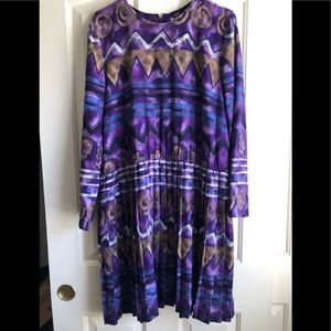 Vintage Terri Ellen pleated dress